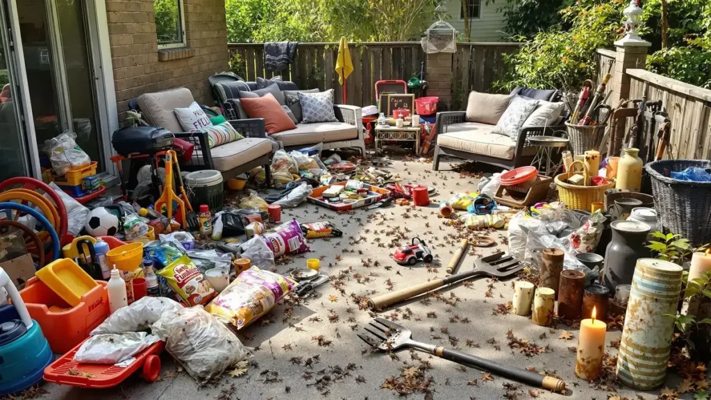 Onverwachte objecten op uw terras die muggen aantrekken
