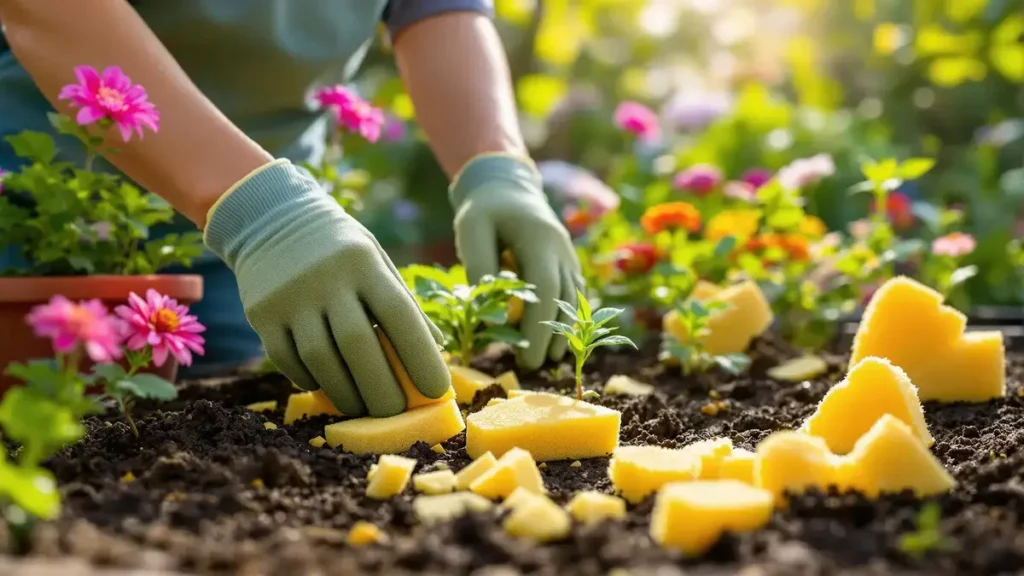 Waarom je oude sponzen weggooien als ze wonderen in de tuin kunnen verrichten